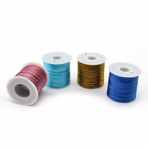 Satin Silk Trim Cord Chinese Knotting Thread for Jewelry Making and Hair