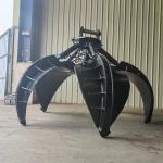 Excavator Hydraulic Orange Peel Grab With 360 Degree Rotation