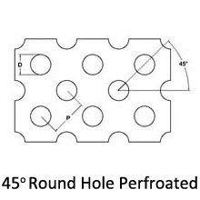 Stainless Steel 304 Perforated Metal Mesh, 0.5mm to 10mm Round Hole