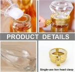 Home Bar Gift 500ml Capacity Whisky Bottle with Sealed Glass Stopper Decal