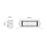 EMARK OEM Car Roof Dual Row Led Light Bar 84w 7.5 Inch For Power Sports