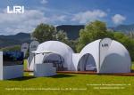 Crossover Dome Luxury Glamping Tents Supported By Four Corners Cross - Arch