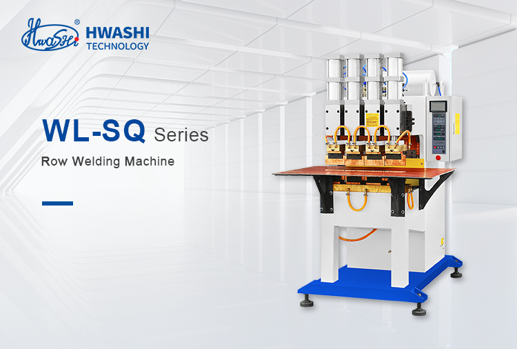 HWASHI Manual Storage Shelves Wire Mesh Resistance Multi Spot Welding Machine For Shelving Wire Rack