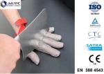 Stainless Steel PPE Safety Gloves , Protective Cutting Gloves Mesh Convenient