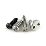 Truss Head Stainless Steel Tamper Proof Pig Nose Security Screw INCH Measurement
