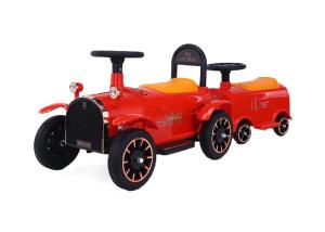 Wholesale Red 2 Steering Wheel Kids Sit On Train With Rear Mop 10.7 Kg from china suppliers