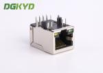 1x1 Tab Down 10 / 100 BASE Cat5e RJ45 Jack With Internal Transformer