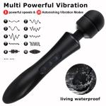 Black Muscle Fascia Massager / Sports Recovery Massagers With Powerful Quiet