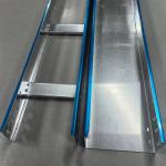 High Corrosion Resistance Trough Type Cable Tray Silver Aluminum Alloy For