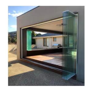 Wholesale Framless Sliding Folding Tempered Glass Door Curtain, Balcony Partition Door from china suppliers