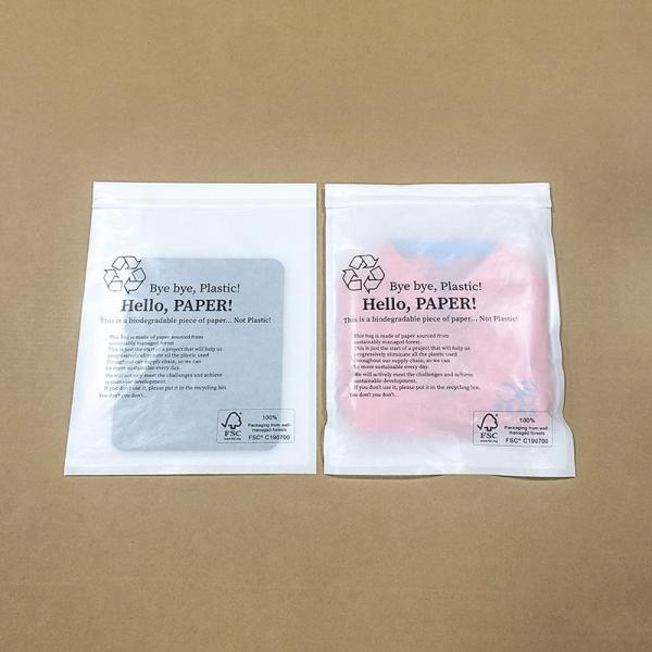 Self Adhesive Stripe Clear Clothing Packaging For Glassine Paper Bag Packaging