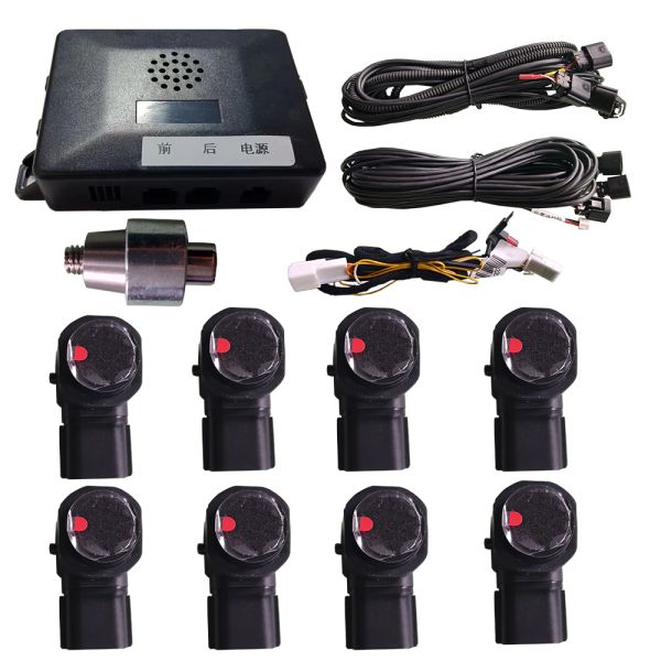 Delicated Low Level Upgrade High Level Toyota Corolla Front 4 and Rear 4 Parking Reverse Sensor System