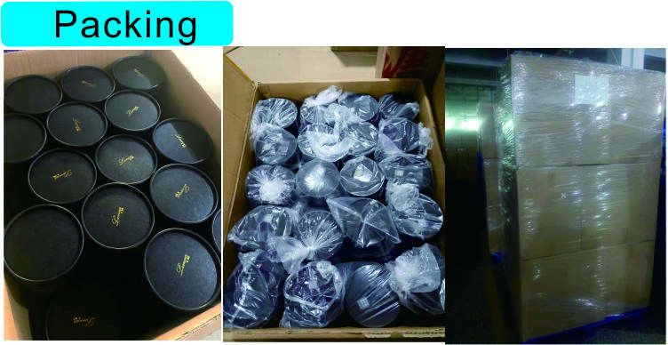 CMYK Gold Foil Stamping Paper Cylinder Packaging Tubes Pantone Flexo FSC For Perfume