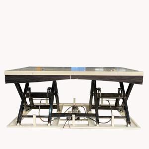 Wholesale 8 Ton Double Horizontal Electric Scissor Lift Tables Large Platform 3000mmx1200mm With Dust Max Height 1050mm Custom from china suppliers