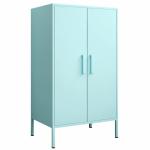 Bedroom two Metal Doors home Half Height Storage Locker With Foot