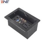 Commercial Compact Table Cable Cubby , Slip Up Conference Table Connectivity Box