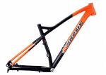 Cold Forged Aluminum Mtb Hardtail Frame Orange Color 148 X 12 Dropout