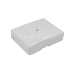 2 Ports Fiber Optic Wall Plate Desk Mounted FTTH Face Plate Fire Retardant