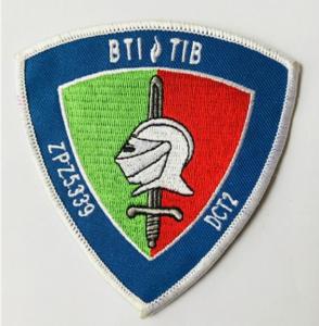 Wholesale Custom embroidered badge type twill fabric iron on embroidery patch from china suppliers
