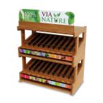 Customized Wooden Display Stand Lipstick Counter Display Rack for Specialty