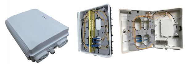 plastic fiber distribution box GFS-48C,48 CORES,340*250*110mm,wall/pole-mounted