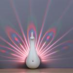Novelty gifts product Peacock projection lamp, funny kids toys plastic toy