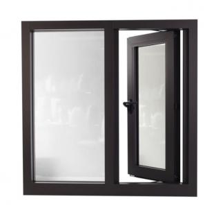 China OEM Aluminium Frame Fixed Glass Window , Double Opening Casement Window With Grill on sale