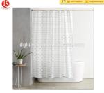New product Eco-friendly Solid color Plastic shower curtain liner/PEVA bath
