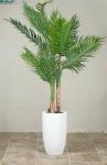 Round Large Fiberglass Flower Pots for Outdoor Street Landscape
