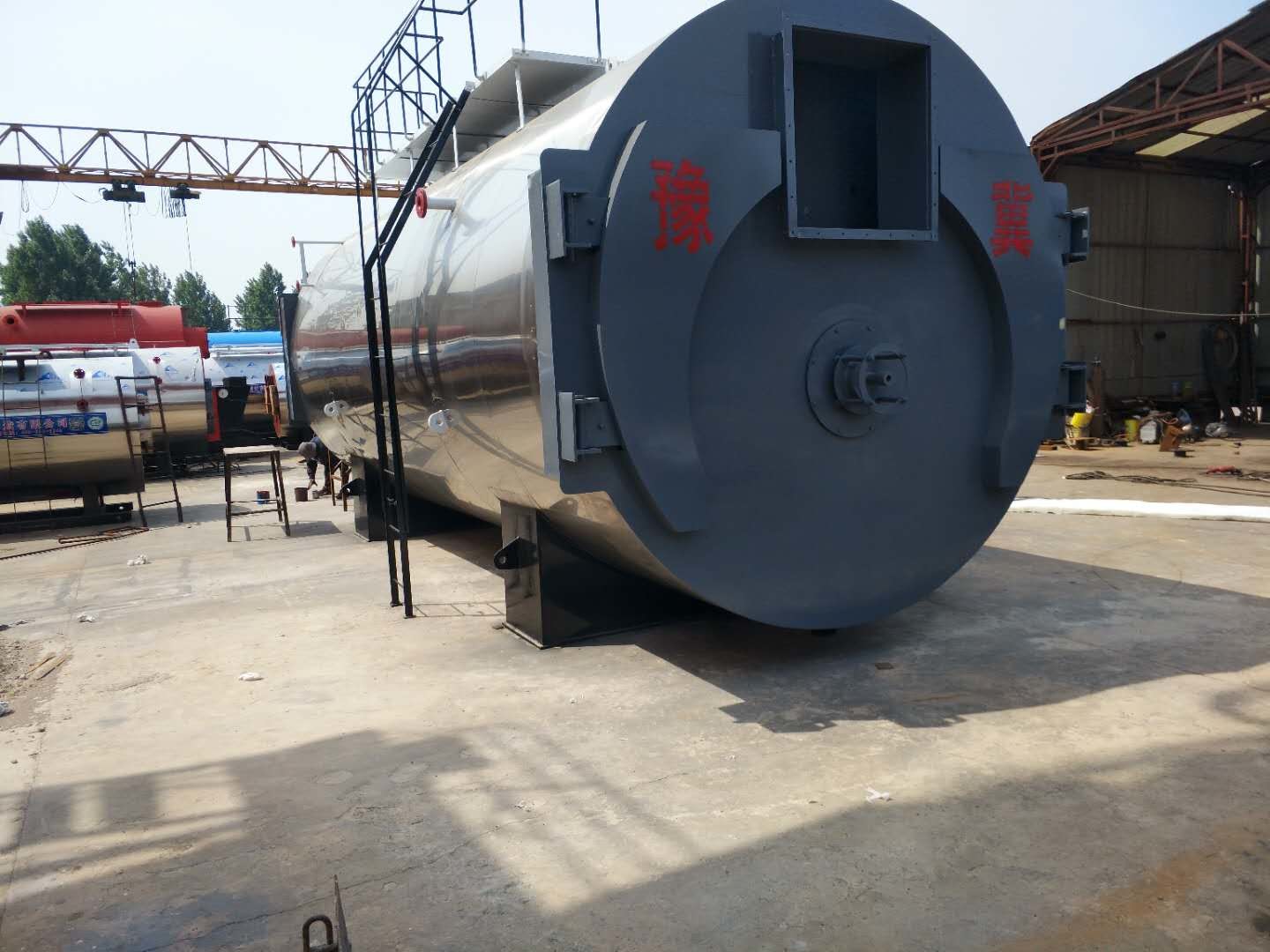 Fully Burning Oil Steam Boiler Adequate Heating Area 3 Pass Safe Reliable