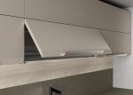 New Modular Structure Matt Wood And Aluminium Kitchen Cabinet Designs