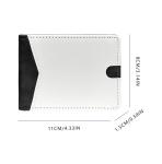 DIY Personalized Multiple Card Slots Mans Sublimation PU Leather Wallet For