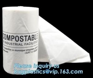 Wholesale 100% Biodegradable and compostable plastic kitchen garbage bag, compost kitchen plastic trash compactor bags from china suppliers