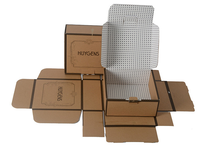 Bespoke F-Flute Corrugated Paper Mailer Boxes Packaging With Artork Printing