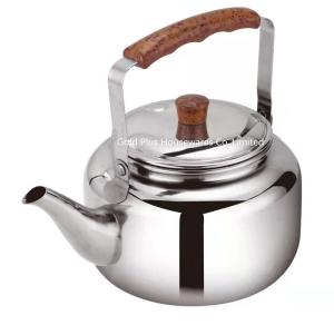 Wholesale Home and camping metal tea pots 2L hot selling stainless steel natural color whistling kettle from china suppliers