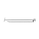 Mental Supermarket Shelves Display Hook Double Line Beam