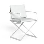 Outdoor Patio Furniture Aluminum Chair with Extendable Table and Collapsible