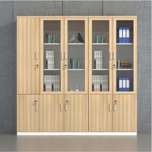 Wholesale E1 Panel MDF Glass Wooden File Cabinets Office Furniture Anti Scrape from china suppliers