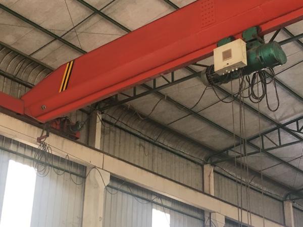Red Single Girder Bridge Crane Overhead Travelling Crane With Chinese Configurat