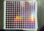 Gold Security Silvery Anti Counterfeit Label , 3D Hologram Stickers PET Film