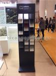 3 - Row Metal Stone Sample Display Racks For Tile Trade Show / Exhibition
