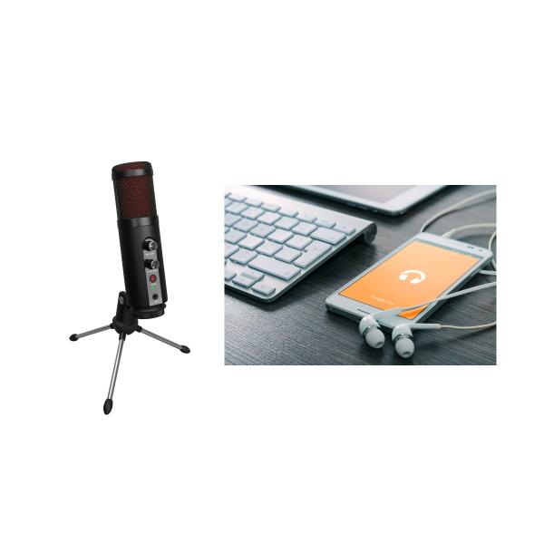 192KHZ / 24Bit Plug And Play Condenser Cardioid Mic With Professional Sound