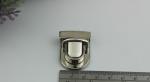 GZ Professional Custom Nickel Color Metal Push Lock For Handbags