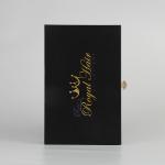 Handmade Luxury Hair Extension Packaging Box Black Cardboard Drawer Box