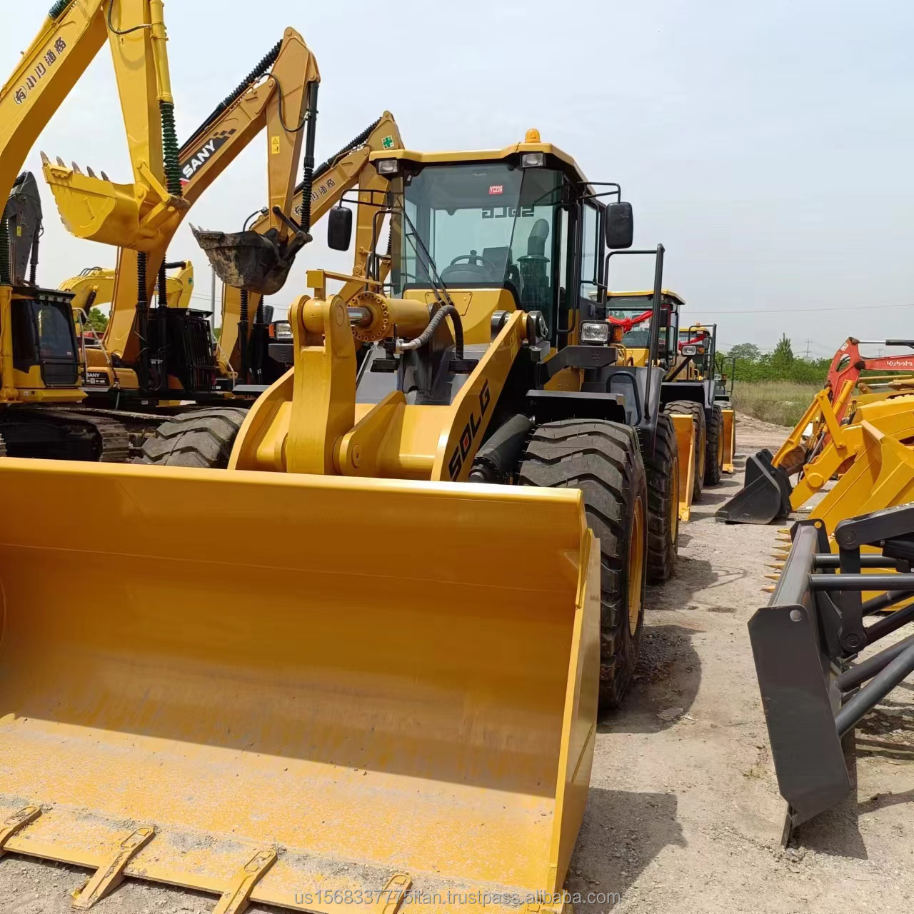 Excellent Performance SDLG 956F Used Loader and SDLG Engine for Construction Projects