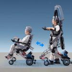 Mobility aids for rehabilitation training Folding electric wheelchair Multifunct