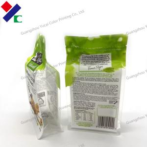 Wholesale Custom Clear Front Zip Plastic Bath Salt Packaging Bag 100G Food Storage from china suppliers
