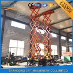 500kgs 10m mobile scissor lift 4 wheels mobile aerial work lift platform with CE