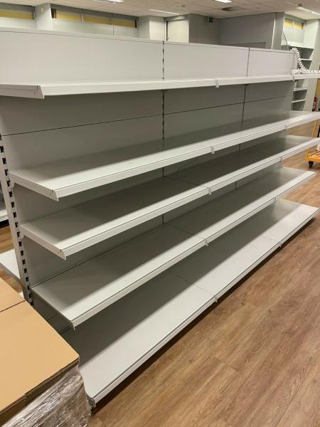 37CM Grocery Shop Display Stands Gondel Regale 100kg Gondola Shelving For Liquor