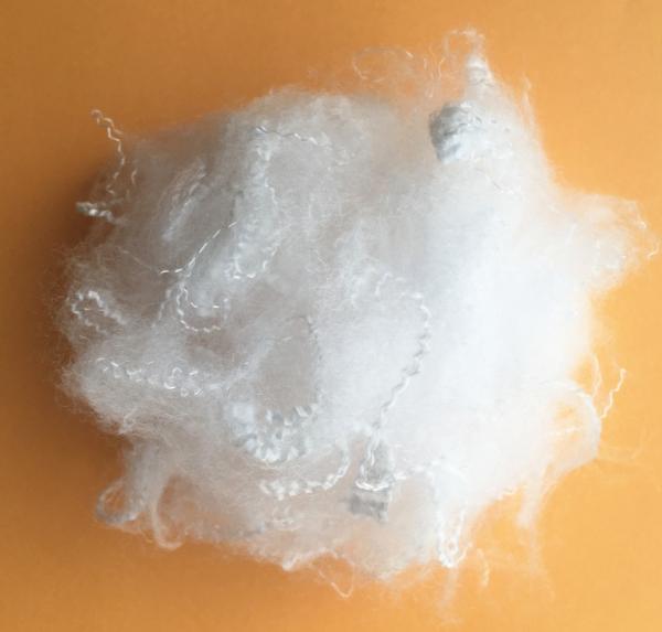 Recycled Polyester Staple Fiber Anti - Distortion , 100% Virgin Siliconised